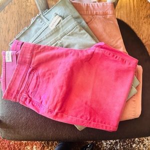 3 pair Soft Surrounding colored jeans